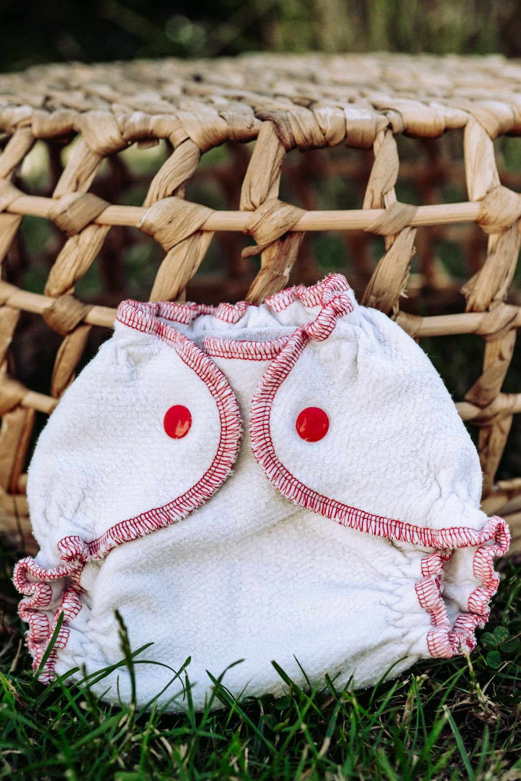 Couche lavable liseré rose
